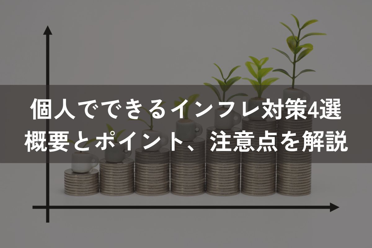 個人でできるインフレ対策4選｜概要とポイント、注意点をわかりやすく解説